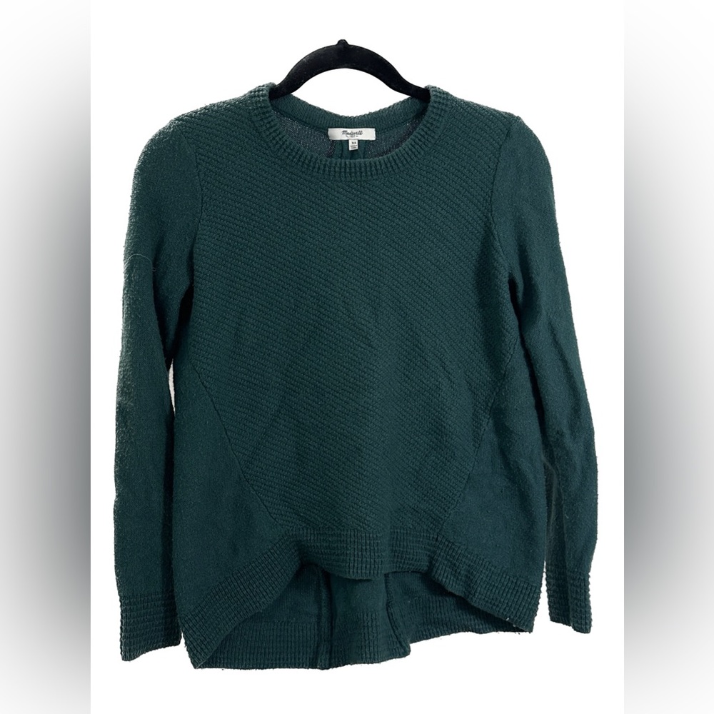 Madewell green XS sweater